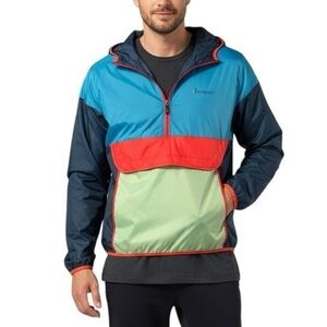 Cotopaxi Colorblock Lightweight Anorak Hooded Jacket Teca Half-Zip Windbreaker